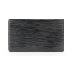 Louis Vuitton Black Epi Leather Long Bifold Wallet